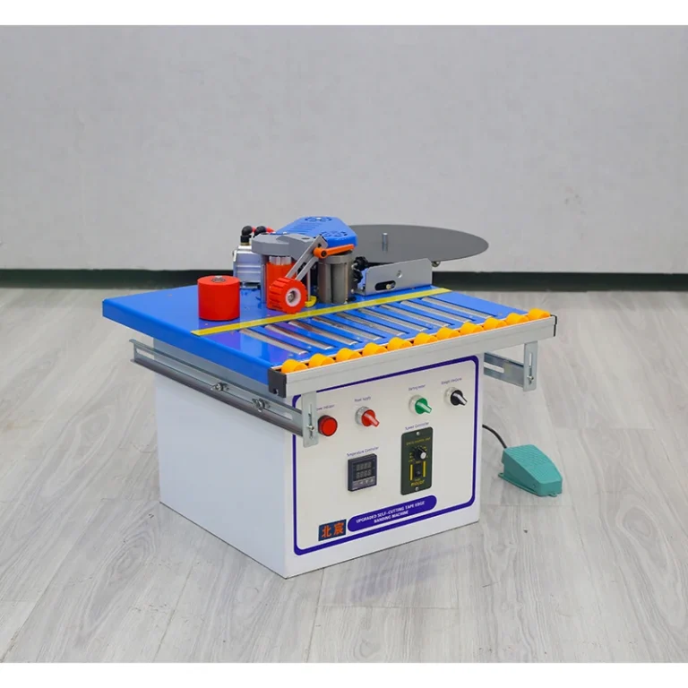 Compact Edge Bander 220V 50HZ Hot Melt Glue Pot 1000ml Capacity for MDF Plywood Straight Curved Edge