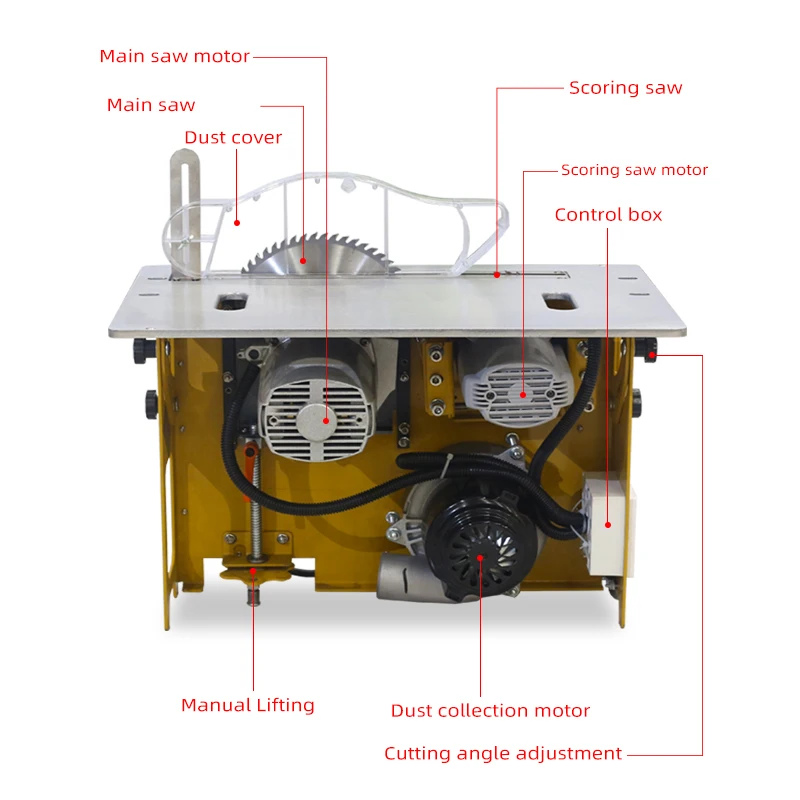 Portable Folding Panel Saw JT160 for Wood Panel Cutting – Manufacturer - Image 5