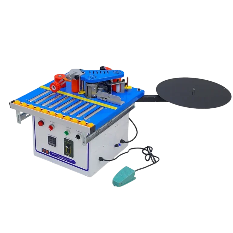 Portable Edge Banding Machine Benchtop Hot Melt Glue System for MDF Particle Board Straight Curved Edge Sealing