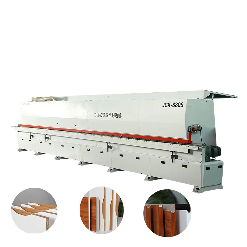 Automatic 15 Function PVC MDF Wood Edge Banding Machine Pre-milling Corner Trimming Grooving Edge Bander Machinery
