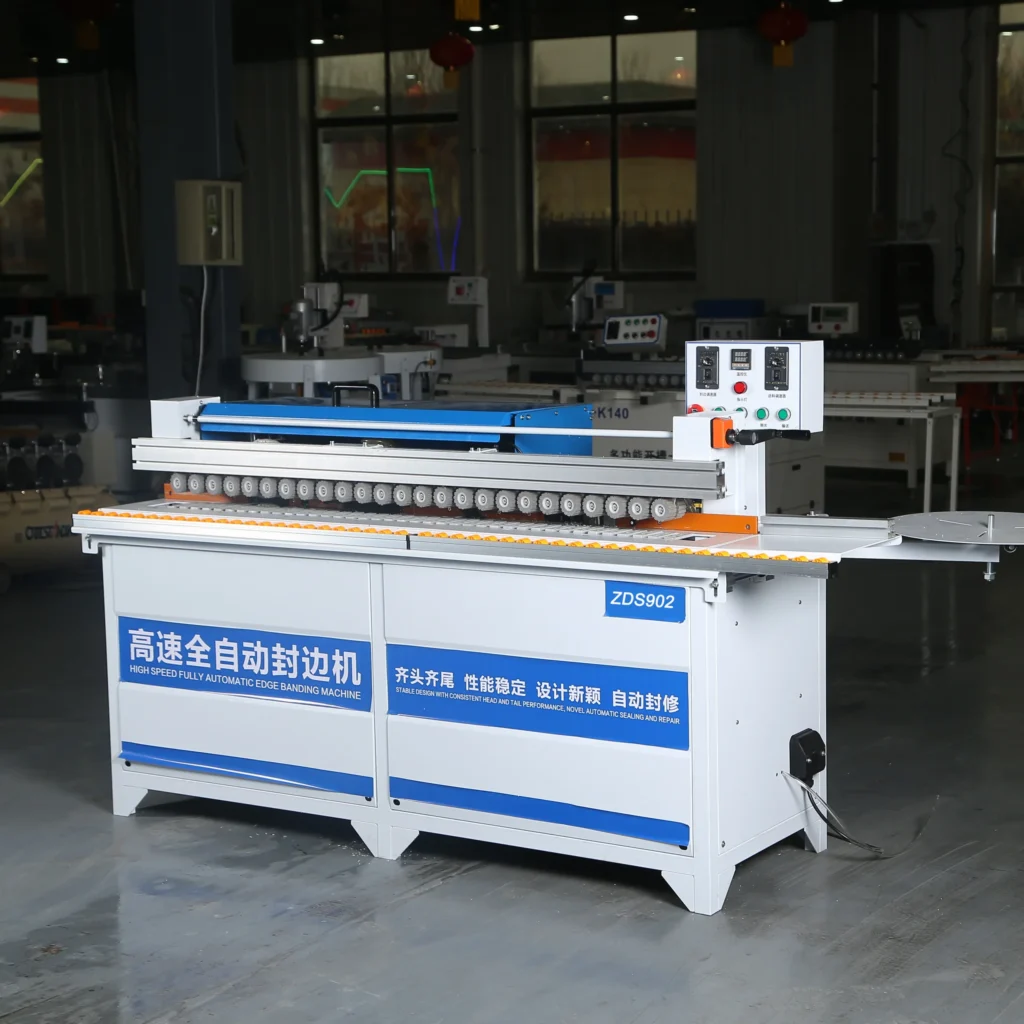 Full Automatic Woodworking Wood Furniture PVC Veneer Corner Rounding Trimming Melamine Edge Banding Machine
