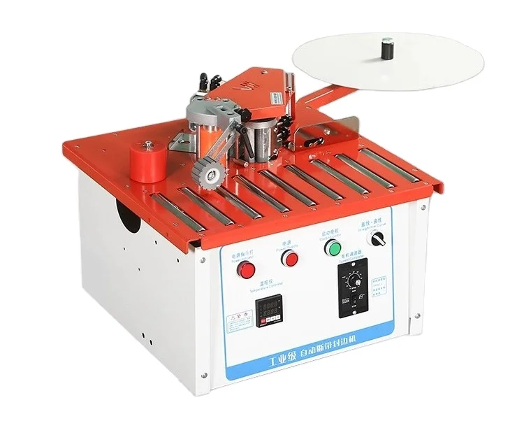 Single-Phase Small Mini Portable Woodworking Edging Machine Curve Straight Line Pvc Edge Banding Machine
