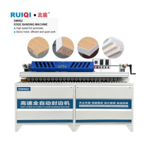 Automatic MDF Board Making Hot Air Edgebander with PLC Motor Bearing Gearbox for Plywood Production