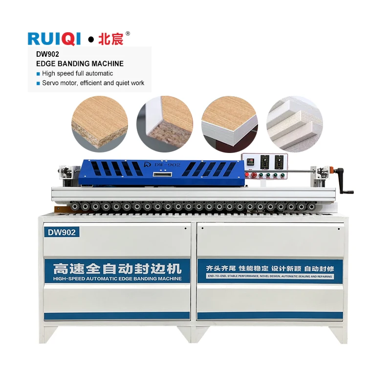 Automatic MDF Board Making Hot Air Edgebander with PLC Motor Bearing Gearbox for Plywood Production