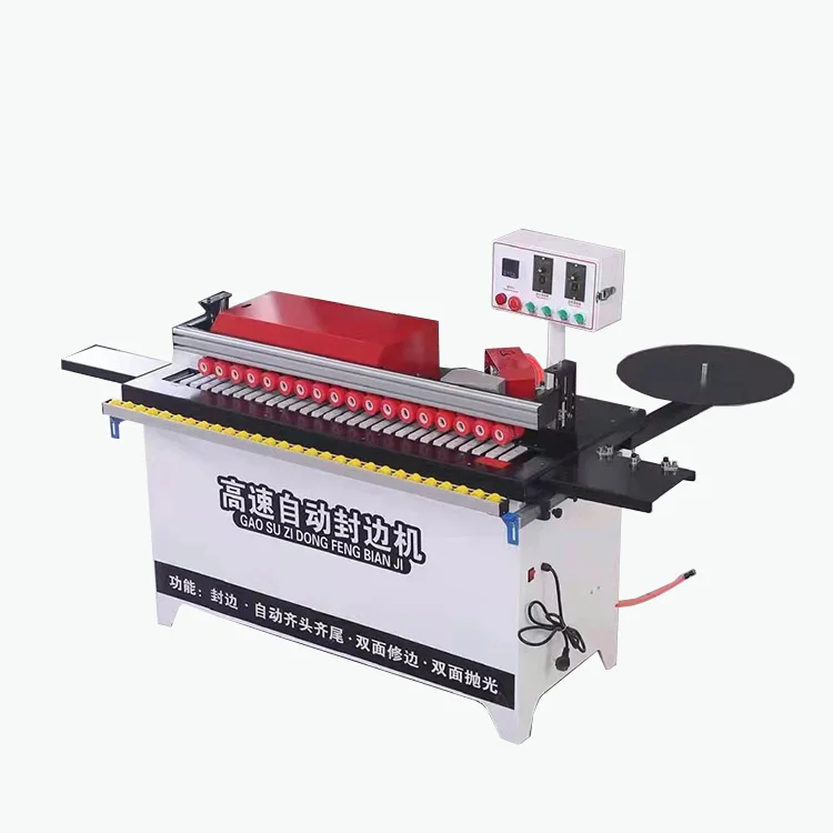 ZDSF802 High Speed Small Automatic Gluing Edge Banding Trimming MDF PVC Plywood Edge Banding Machine