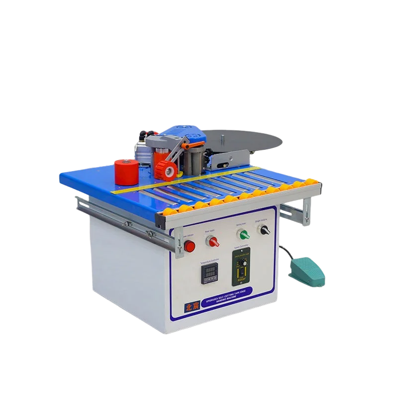 Portable Edge Bander Speed Control 0-8m/min Temperature Control for Straight Curved Edge PVC Wood Veneer