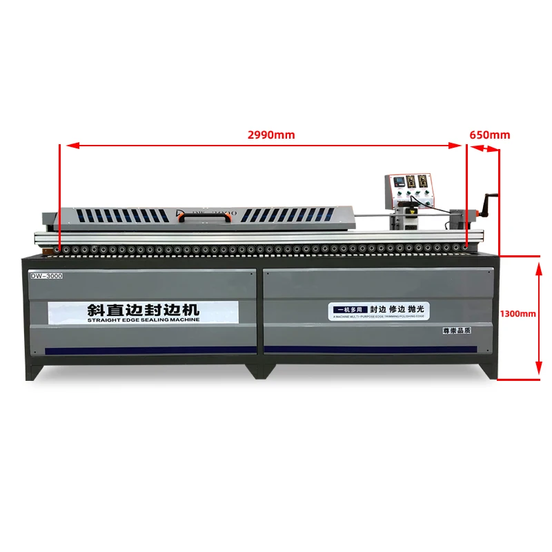 Hot Melt Glue Straight Bevel Edge Banding Machine for MDF Board and Particle Board. 45 Degree Edge Bander for Cabinet