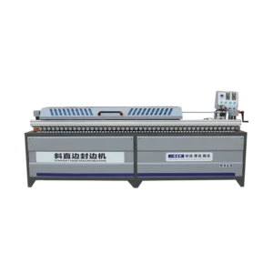 WoodBased Panel MDF Automatic Bevel Edge Banding Machine Straight PVC 45 Degree Edge Banding Machine Pre-milling Corner Trimming