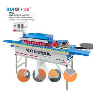 DW102 Small Pvc Mdf Wood Working Semi Automatic Banding Machine Straight Edge Equipments China Furniture Machinery