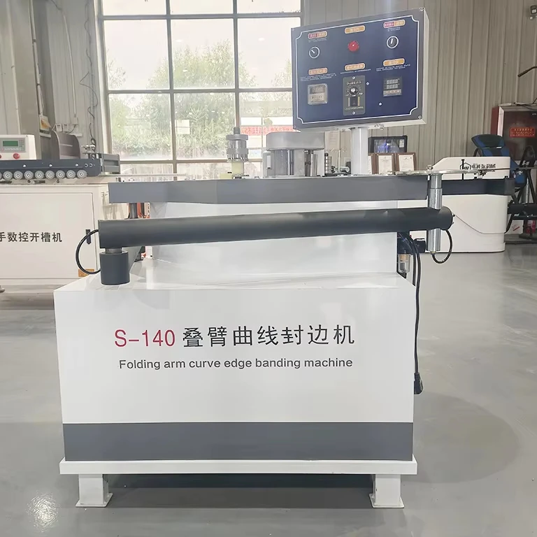 Furniture Woodworking Board Manual Curve Edge Banding Machine Swing Arm MDF PVC Wood Edge Bander