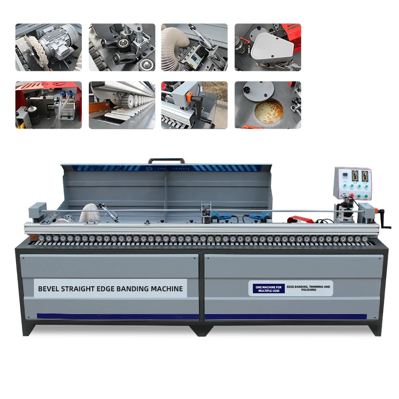 Automatic Edge Banding Machine for Straight Line and 45 Degree Bevel Edge with Corner Rounding and Polishing